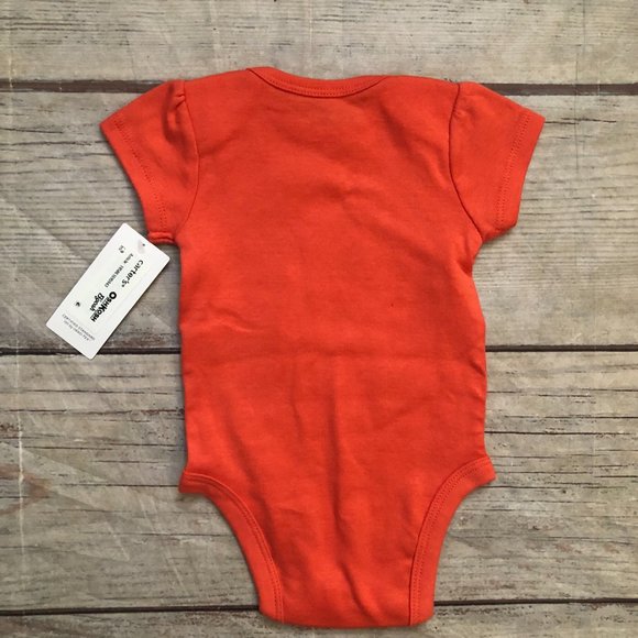 Carter's "Hugs for Auntie" Baby Girl Melon Colored Onesie, Size 3 Months, NWTs - Picture 3 of 3